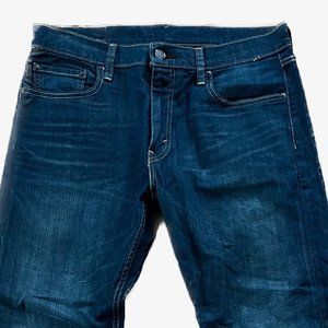 Levi’s Premium 502 Taper Fit Men’s Medium Wash Denim 32x30 Jeans with Stretch